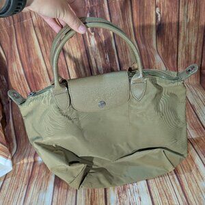 Longchamp Le Pliage Small Khaki Green Tote Bag
